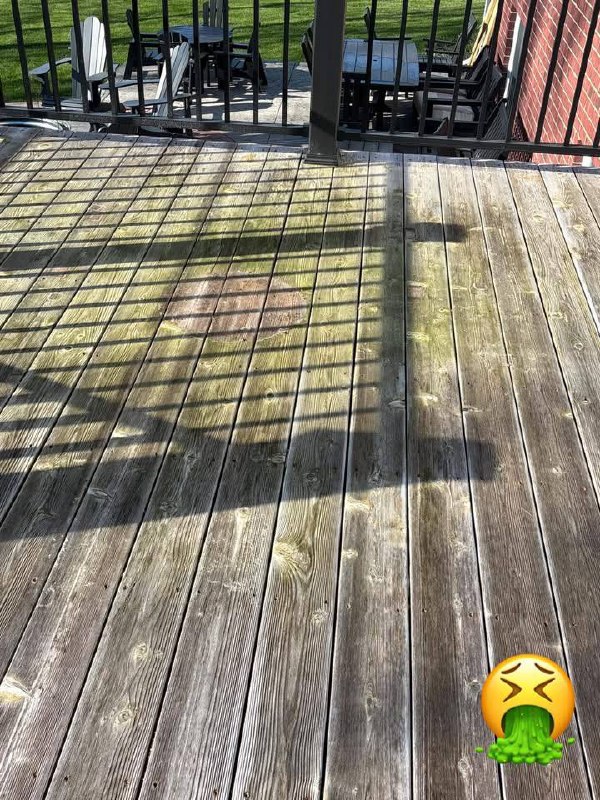 Deck before restoration